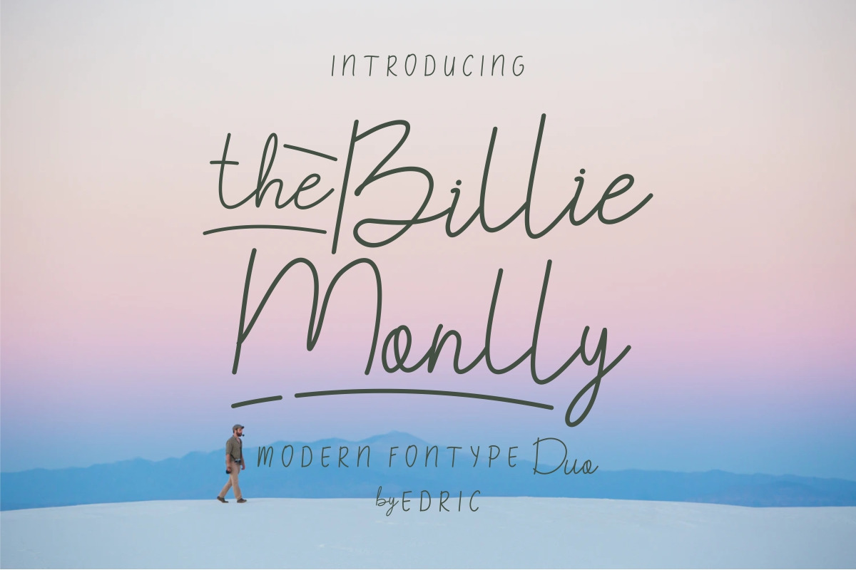 The Billie Monlly Font Duo The Billie Monlly Font Duo