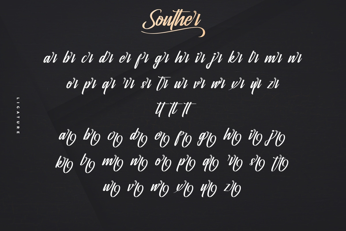 Souther Calligraphy Font Souther Calligraphy Font