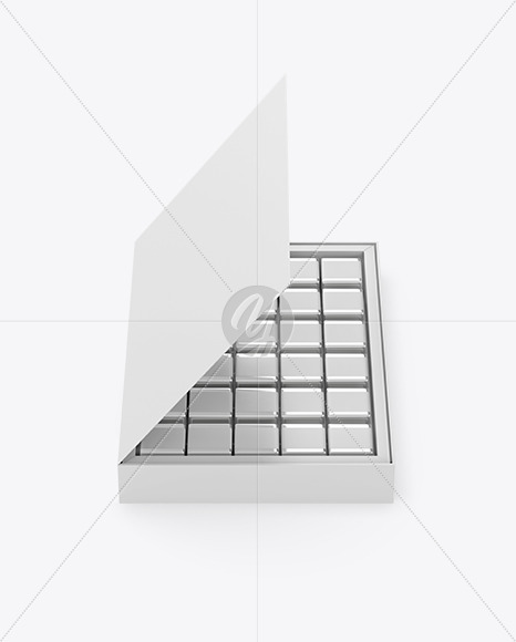 Box of Chocolate Sweets Mockup