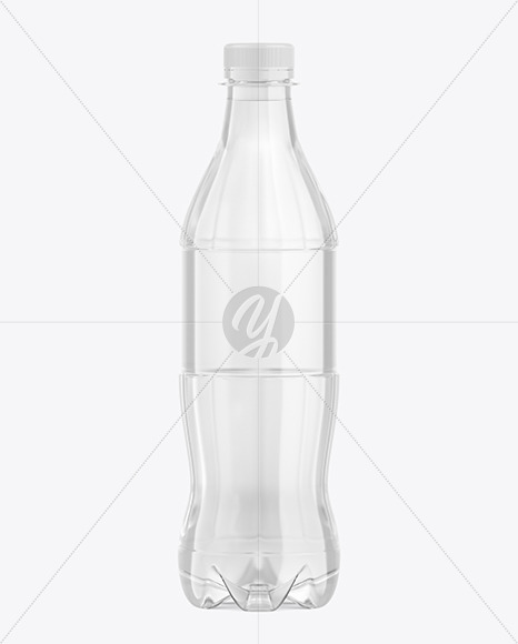 500ml Clear Plastic Drink Bottle Mockup