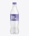 500ml Clear Plastic Drink Bottle Mockup