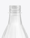 500ml Clear Plastic Drink Bottle Mockup