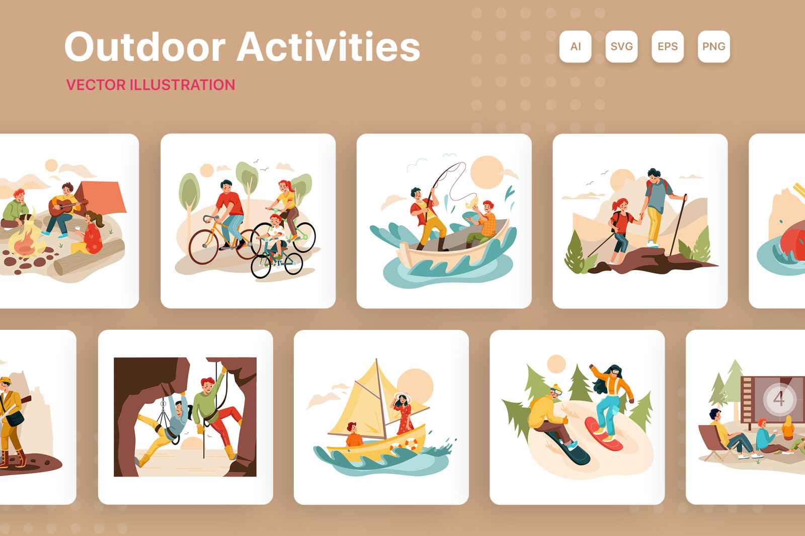M245_ Outdoor Activities Illustrations M245_ Outdoor Activities Illustrations