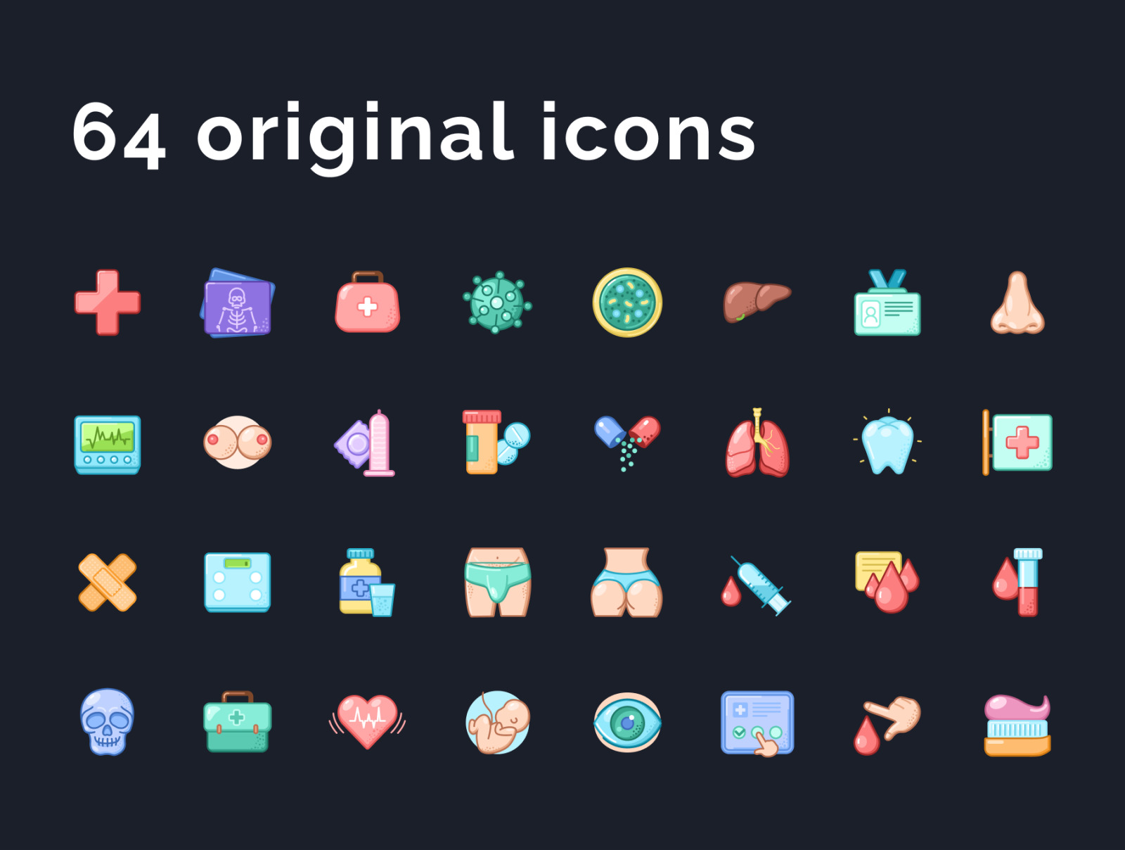 Medical &amp; Healthcare Icons Set