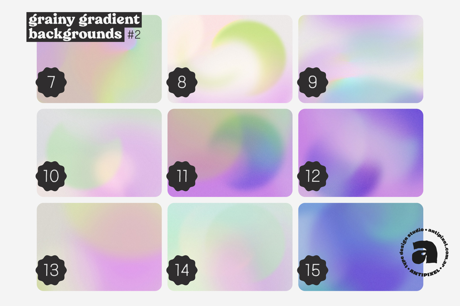 Grainy Gradient Backgrounds #2 Grainy Gradient Backgrounds #2