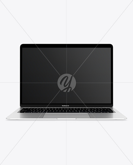 MacBook Air Silver Mockup