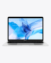 MacBook Air Silver Mockup