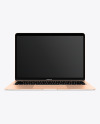 MacBook Air Gold Mockup