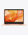 MacBook Air Gold Mockup