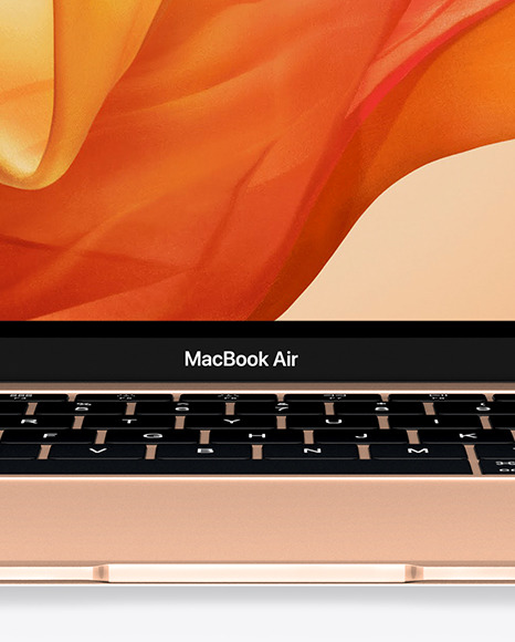 MacBook Air Gold Mockup