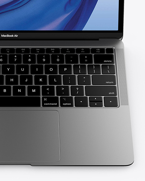 MacBook Air Space Gray Mockup