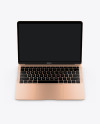 MacBook Air Gold Mockup