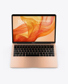 MacBook Air Gold Mockup