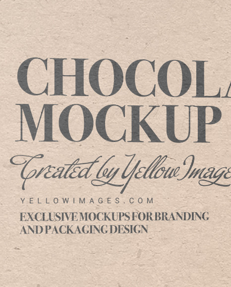 Kraft Paper Box With Chocolate Balls Mockup