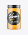 Clear Glass Honey Jar Mockup