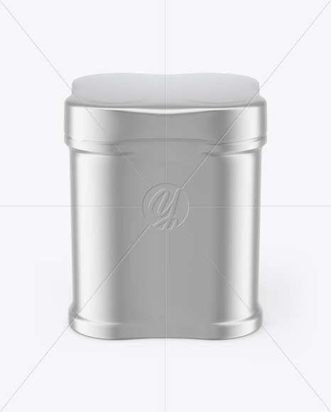 Four Spice Jars w/ Metallic Shrink Sleeve Mockup