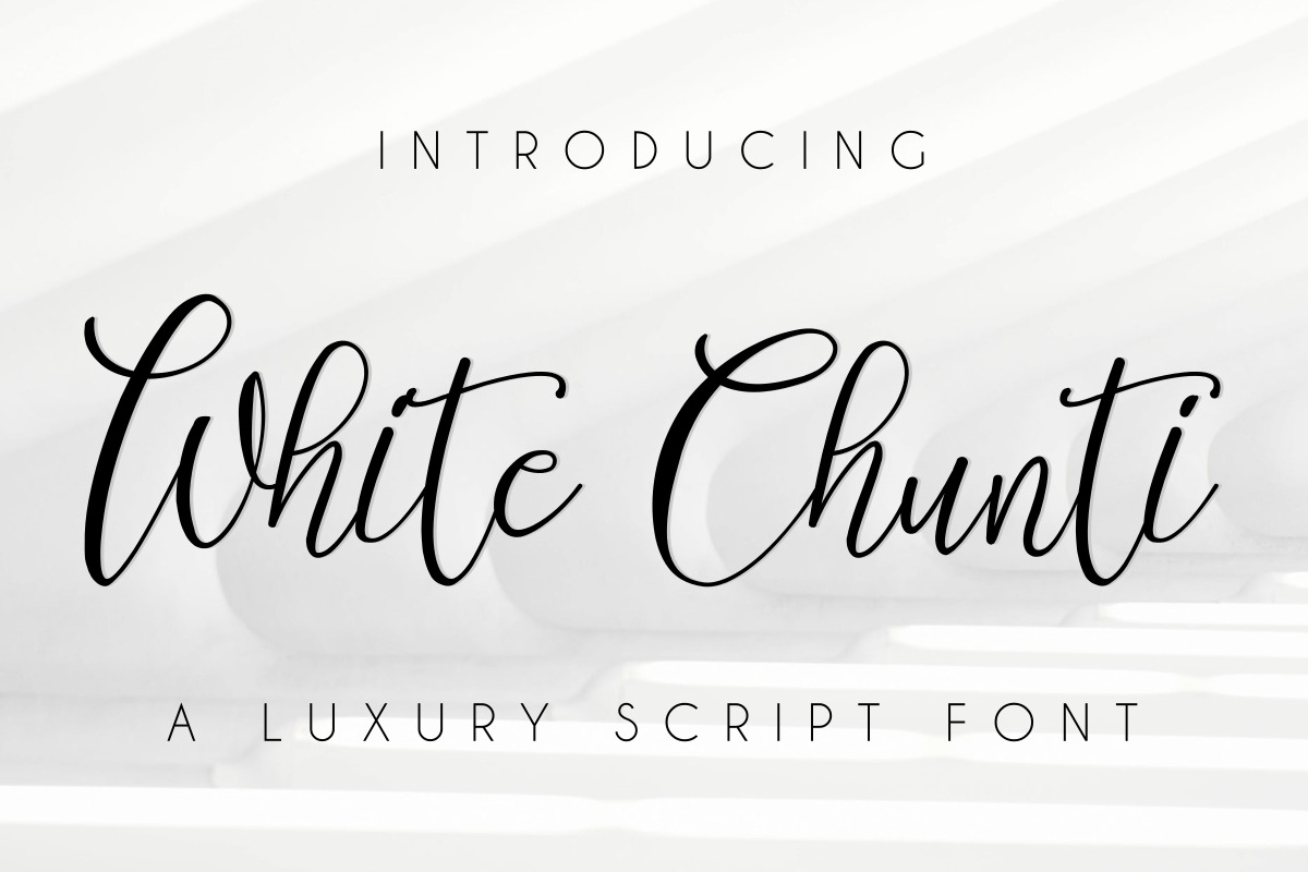 WhiteChunti Script Font WhiteChunti Script Font