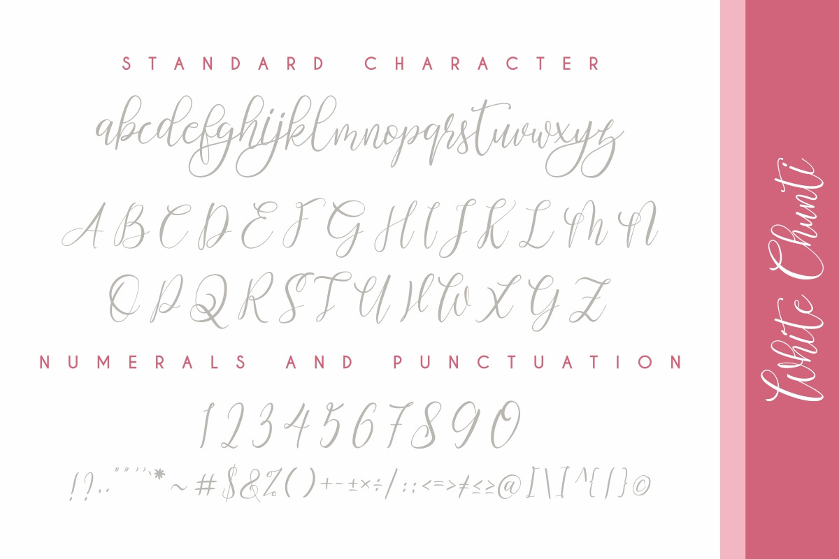 WhiteChunti Script Font WhiteChunti Script Font