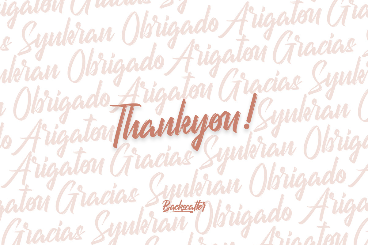 Backscatter Brush Script Font Backscatter Brush Script Font