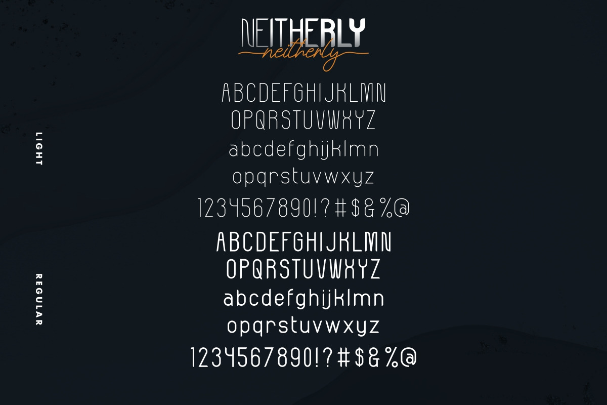 Neitherly Font Duo Neitherly Font Duo