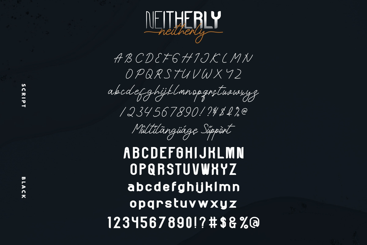 Neitherly Font Duo Neitherly Font Duo