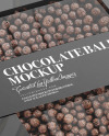 Paper Box With Chocolate Balls Mockup