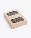 Kraft Paper Box With Chocolate Balls Mockup