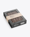 Kraft Paper Box With Chocolate Balls Mockup