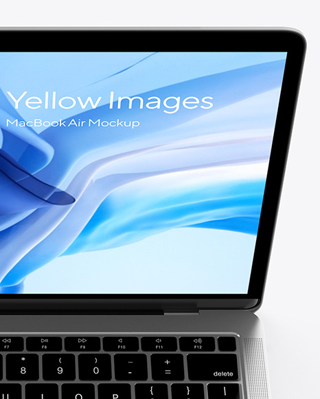 MacBook Air Silver Mockup