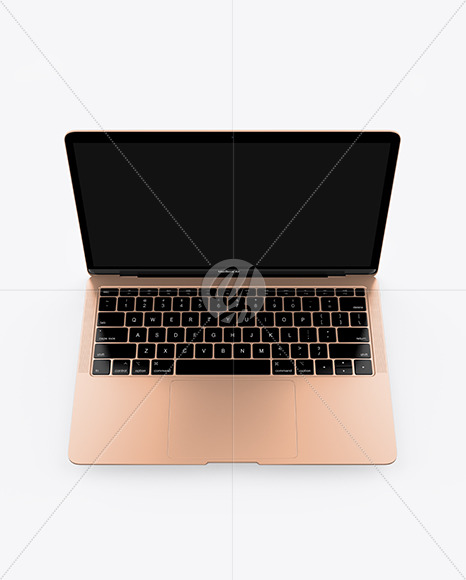 MacBook Air Gold Mockup