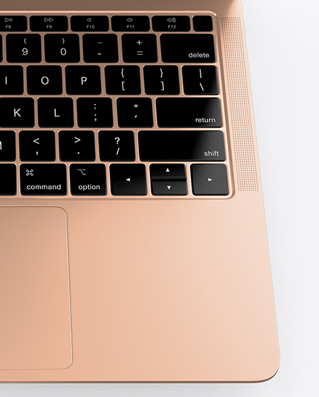 MacBook Air Gold Mockup