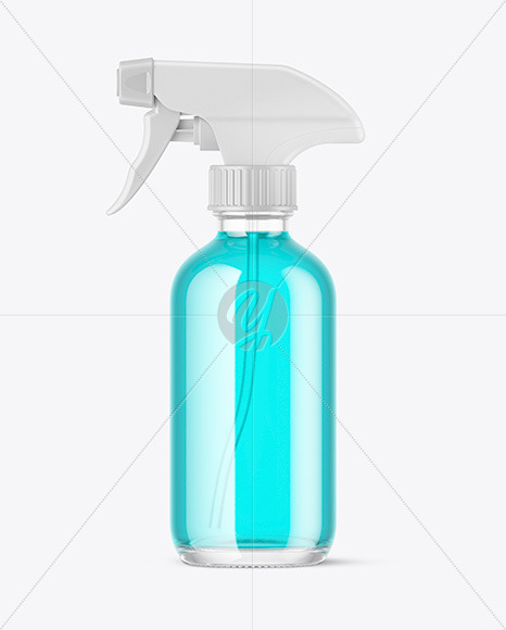 Clear Spray Bottle Mockup