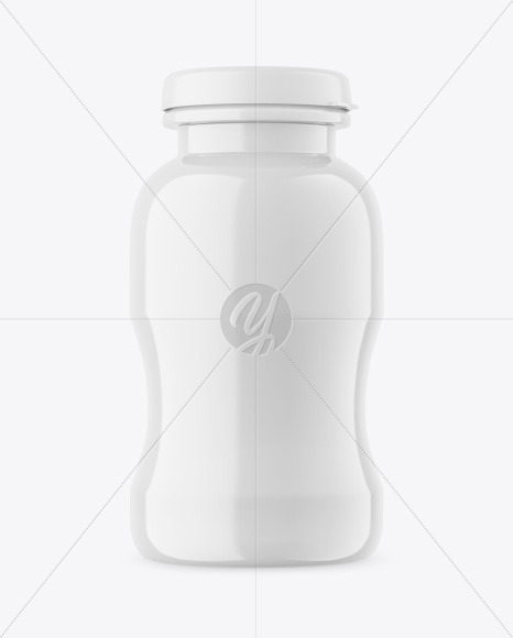 100 ml Glossy Plastic Bottle Mockup