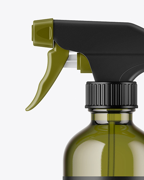 Color Glass Spray Bottle Mockup