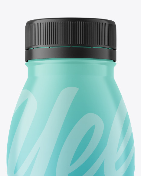 Matte Plastic Bottle Mockup