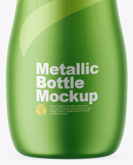 Metallic Bottle Mockup