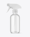 Frosted Glass Spray Bottle Mockup