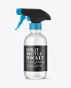 Frosted Glass Spray Bottle Mockup