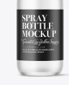 Frosted Glass Spray Bottle Mockup