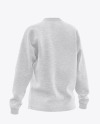 Melange Women’s Long Sleeve Sweatshirt - Back Half Side View