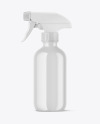 Glossy Spray Bottle Mockup