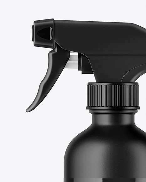 Matte Spray Bottle Mockup