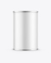 Coffee Tin Can with Paper Finish Mockup