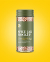 Spice Jar with Coriander Mockup