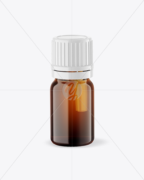 Amber Glass Dropper Bottle Mockup