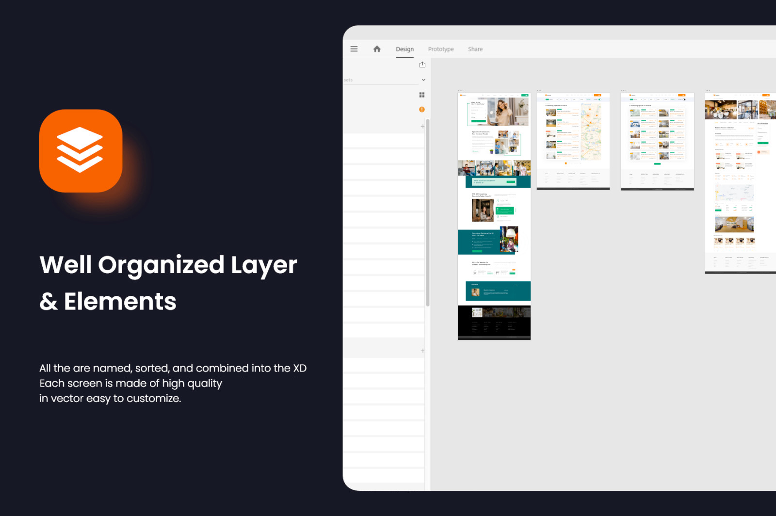 WeWork Find Co-working space UI Template WeWork Find Co-working space UI Template