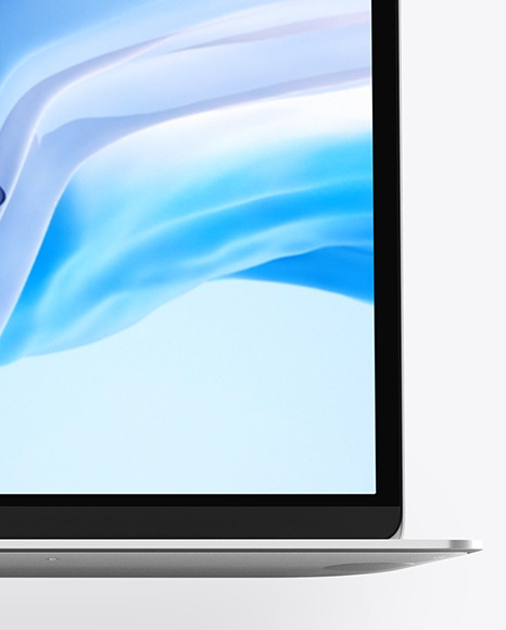 MacBook Air Silver Mockup