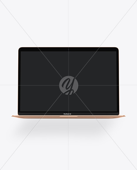 MacBook Air Gold Mockup