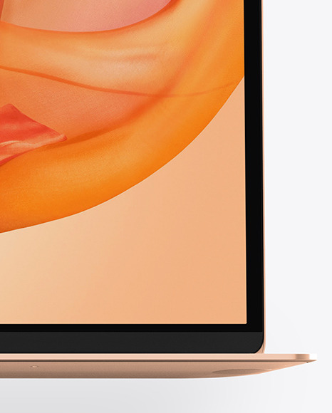 MacBook Air Gold Mockup