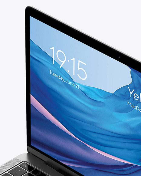 MacBook Air Space Gray Mockup